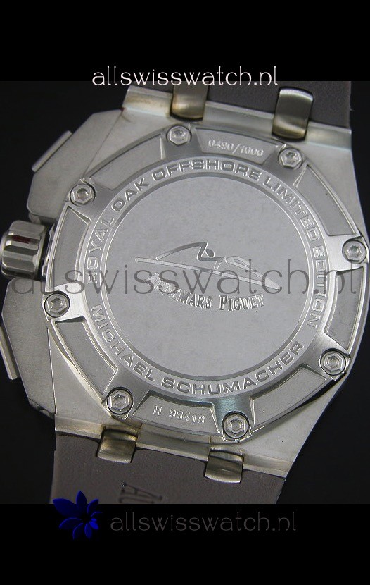 IMG_9081 Audemars Piguet Royal Oak Offshore Michael Schumacher Quartz Movement in Grey Replica 8