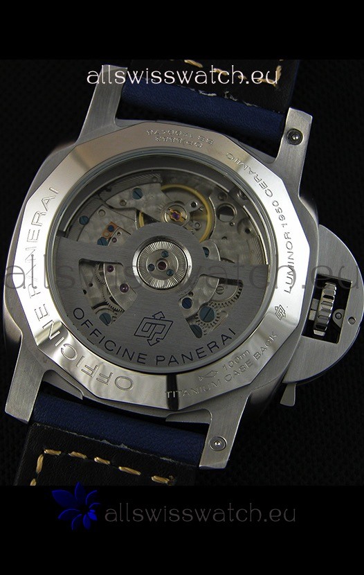 IMG_9081 Panerai Luminor Marina GMT Ceramica Stainless Steel Replica 8