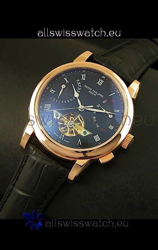 Patek Philippe Grand Complications Tourbillon Automatic in Pink Gold Replica 8