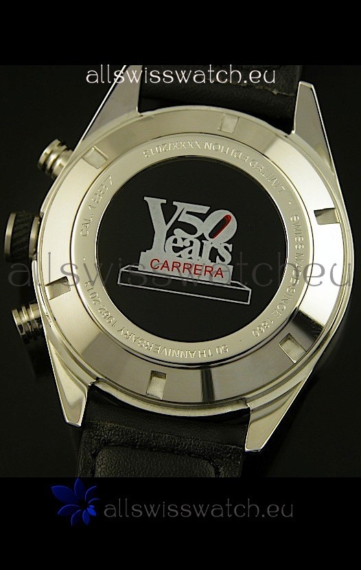 IMG_9081 Tag Heuer Carrera Calibre 36 Flyback Black Dial - Quartz Movement Replica 8