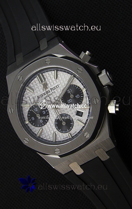 Audemars Piguet Royal Oak Chronograph White Dial Rubber Strap