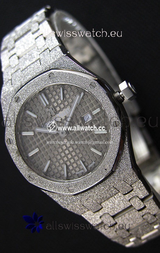 Audemars Piguet Royal Oak Frosted White Gold QUARTZ 33MM Grey Dial - 1:1 Mirror