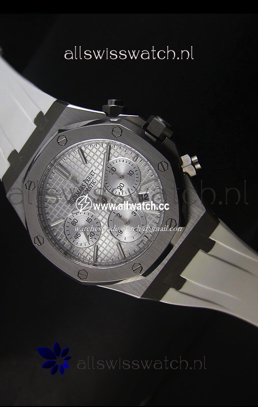 Audemars Piguet Royal Oak Chronograph in Stainless Steel Case White Dial