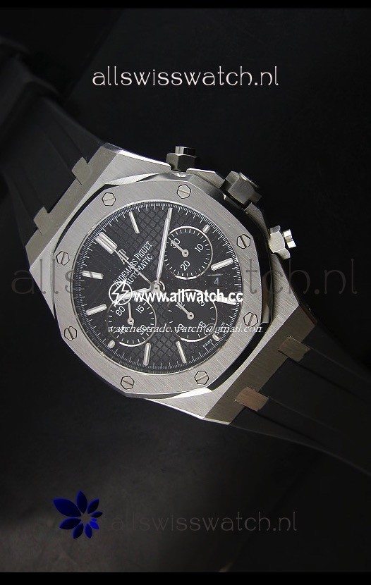 Audemars Piguet Royal Oak Chronograph in Stainless Steel Case Black Dial