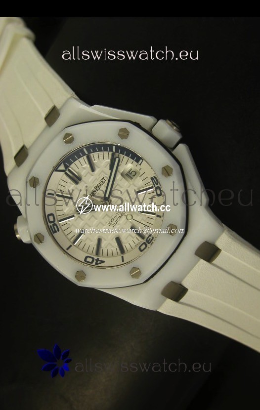 Audemars Piguet Royal Oak Diver White Ceramic - 1:1 Mirror