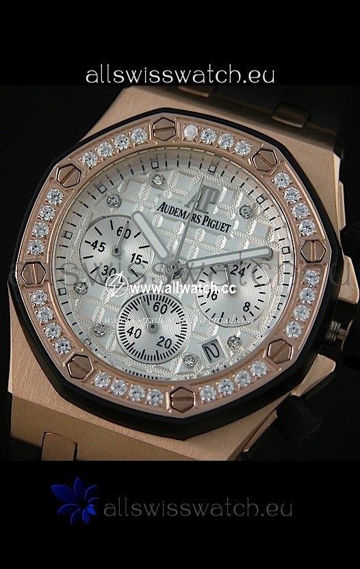 Audemars Piguet Royal Oak Offshore Lady Alinghi in White Checkered Dial