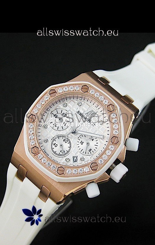 Audemars Piguet Royal Oak Offshore Lady Alinghi in White Checkered Dial