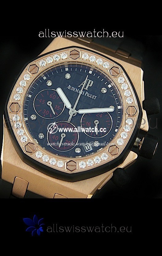 Audemars Piguet Royal Oak Offshore Lady Alinghi in Black Checkered Dial