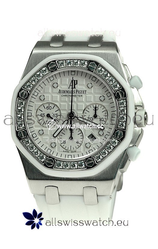 Audemars Piguet Royal Oak Offshore Lady Alinghi Limited Edition Diamond in White Dial