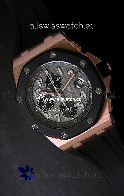 Audemars Piguet Royal Oak Offshore in Grey Safari Dial - Secs hand 12 O clock