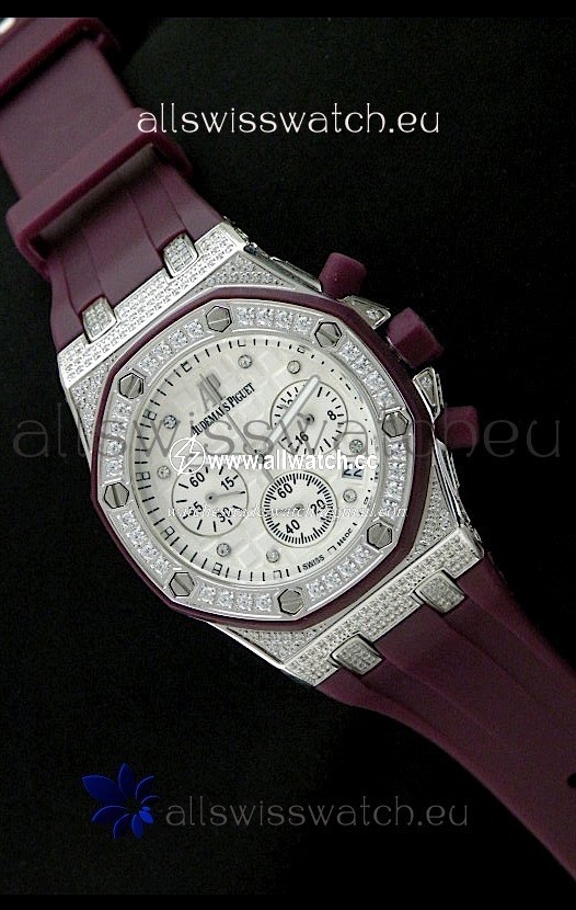Audemars Piguet Royal Oak Ladies Alinghi Limited Edition in Diamond Bezel