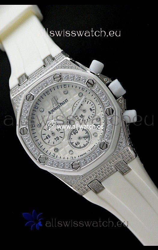 Audemars Piguet Royal Oak Ladies Alinghi Limited Edition in White