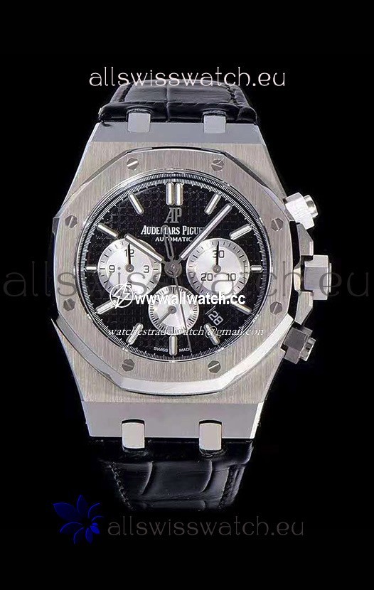 Audemars Piguet Royal Oak Chronograph Black Dial 904L Steel 1:1 Mirror