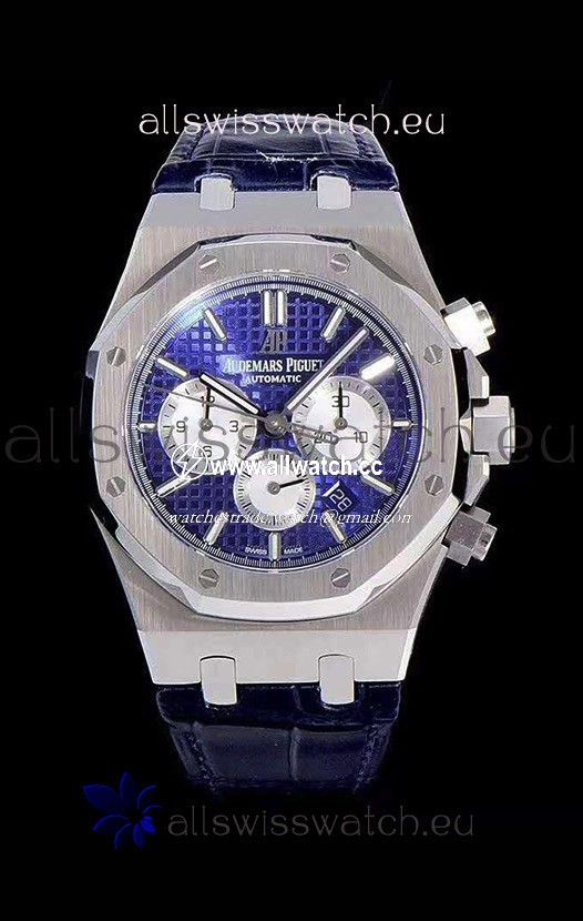 Audemars Piguet Royal Oak Chronograph Blue Dial 904L Steel 1:1 Mirror