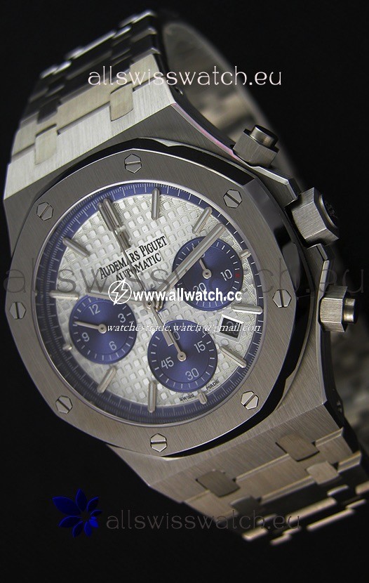 Audemars Piguet Royal Oak Chronograph White Dial Steel Strap