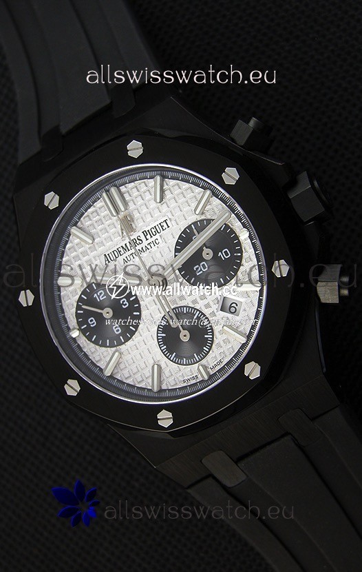 Audemars Piguet Royal Oak Chronograph Silver Toned Dial Black Subdials
