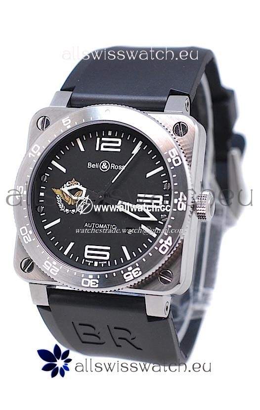 Bell and Ross BR 03 Type Aviation Brushed Steel Automatic