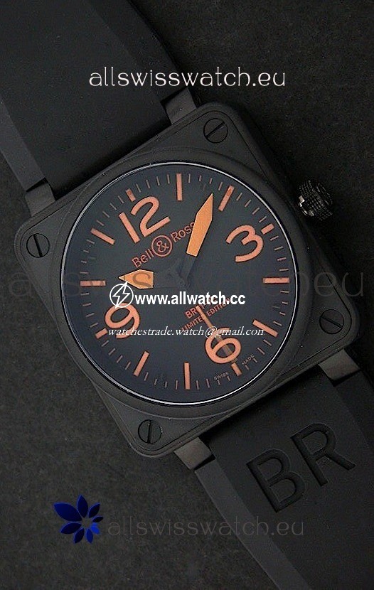 Bell and Ross BR 01-92 in PVD Casing