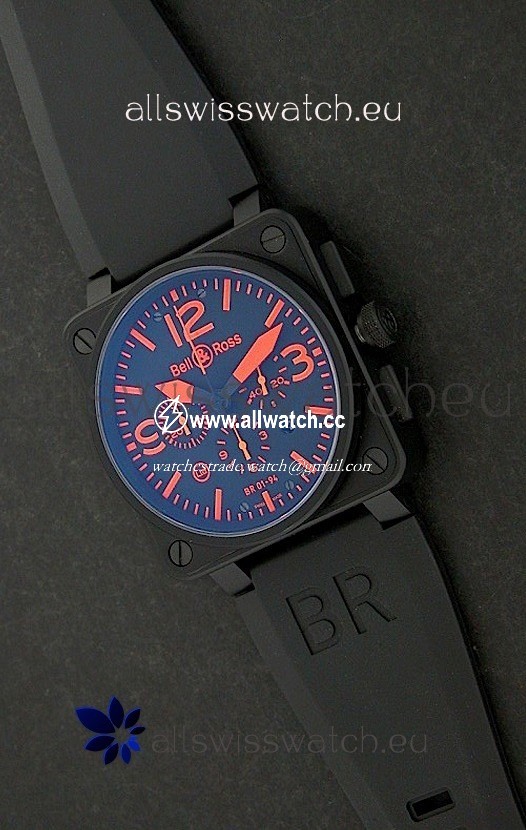 Bell and Ross BR01-94 7750 in Red Markings