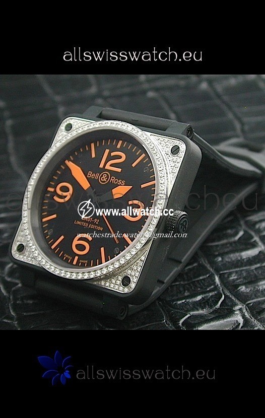 Bell and Ross BR01 92 with Diamonds Bezel