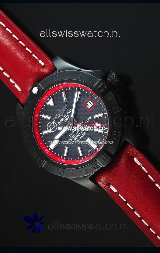 Breitling Chronometre GMT Carbon Dialin PVD Casing