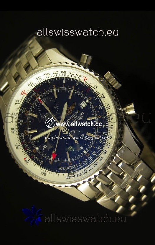 Breitling Navitimer World GMT - 1:1 Mirror Ultimate Edition Black Dial