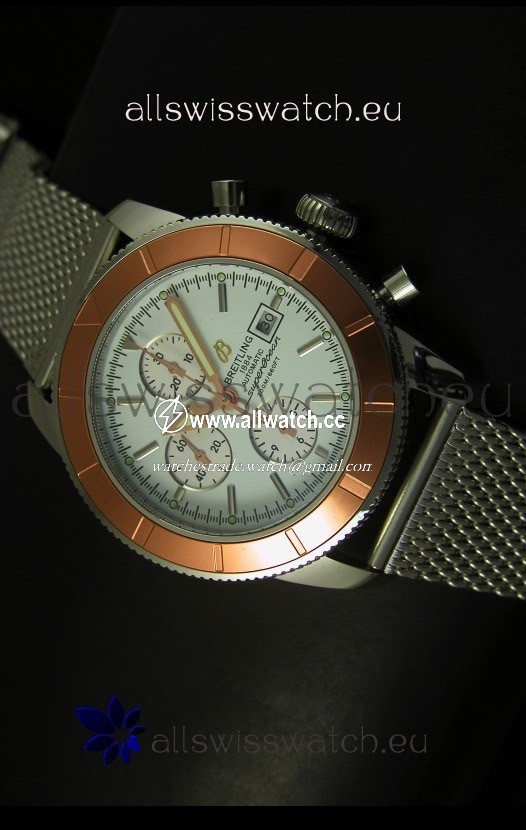 Breitling Super Ocean Gold Bezel Chronograph
