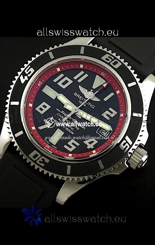 Breitling Superoceanin Black Dial - Ultimate Mirror
