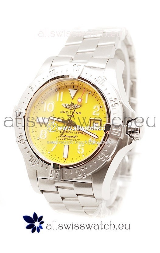 Breitling Chronograph Chronometrein Yellow Dial