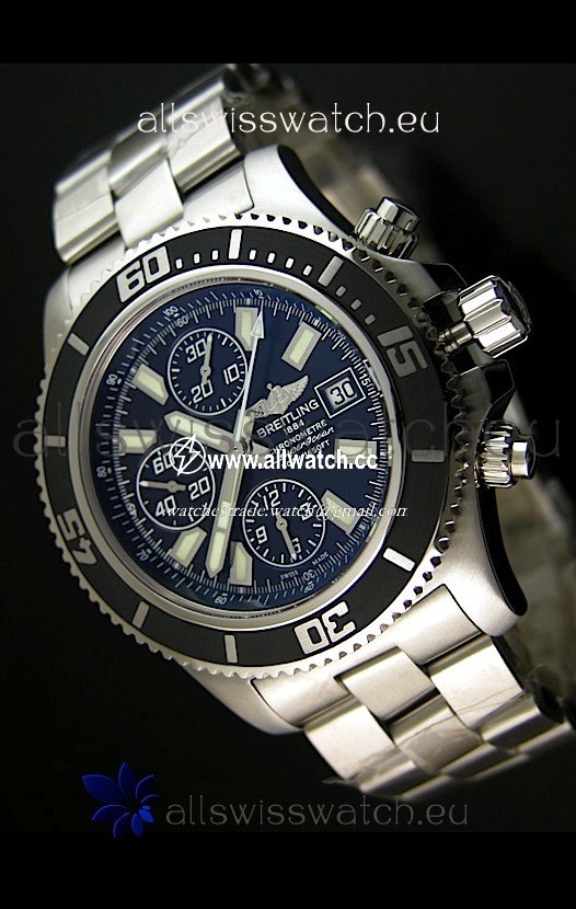 Breitling SuperOcean Abyss Chronograph - 1:1 Mirror - 44MM White Markers