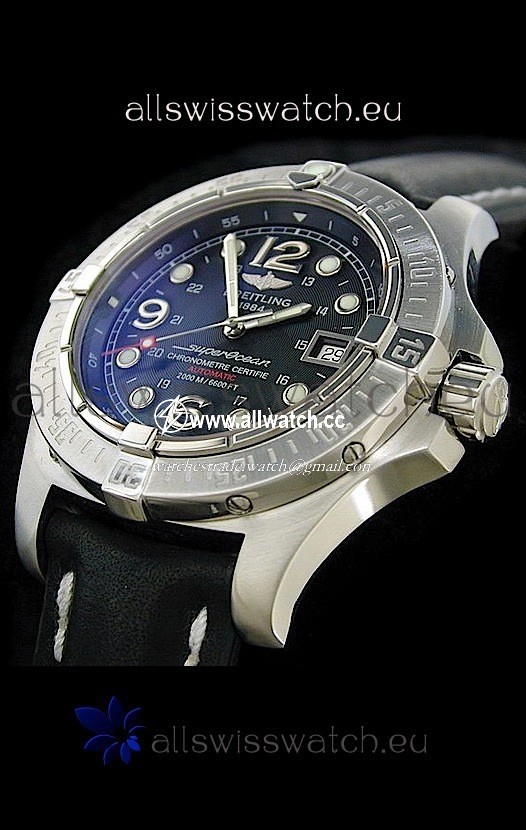 Breitling Superocean Steelfishin Black Dial