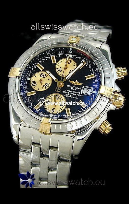 Breitling Windriderin Black Dial Two Tone Markers