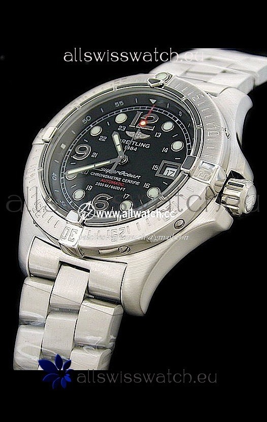 Breitling Superocean Steelfishin Black Dial