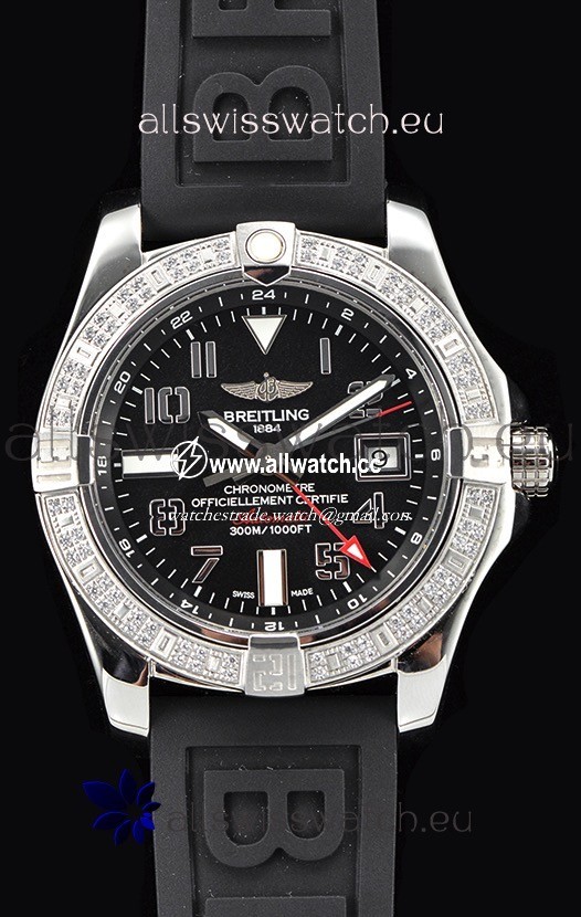 Breitling Avenger Steel GMT 1:1 Ultimate Edition - Black Dial