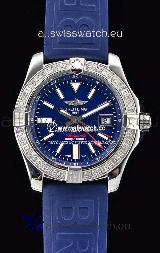 Breitling Avenger II Steel GMT 1:1 Ultimate Edition - Blue Dial