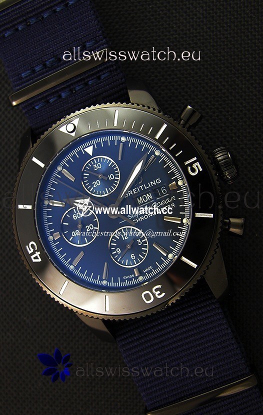 Breitling Superocean Heritage II Outerknown Blacksteel NATO Strap 1:1 Mirror