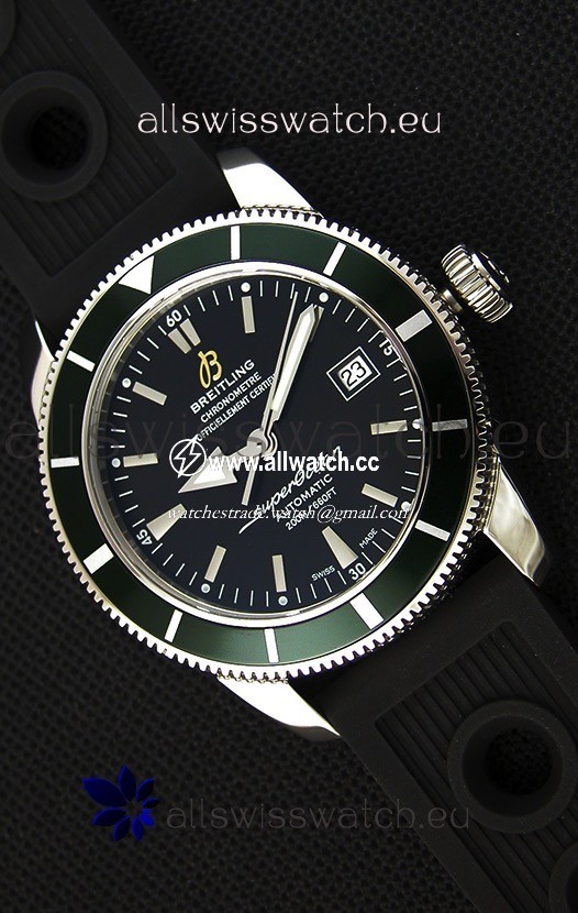 Breitling SuperOcean Heritage II B20 42MM Black Dial Green Bezel- 1:1 Mirror Edition
