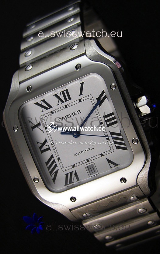 Cartier Santos De Cartier 1:1 Mirror - 40MM Stainless Steel