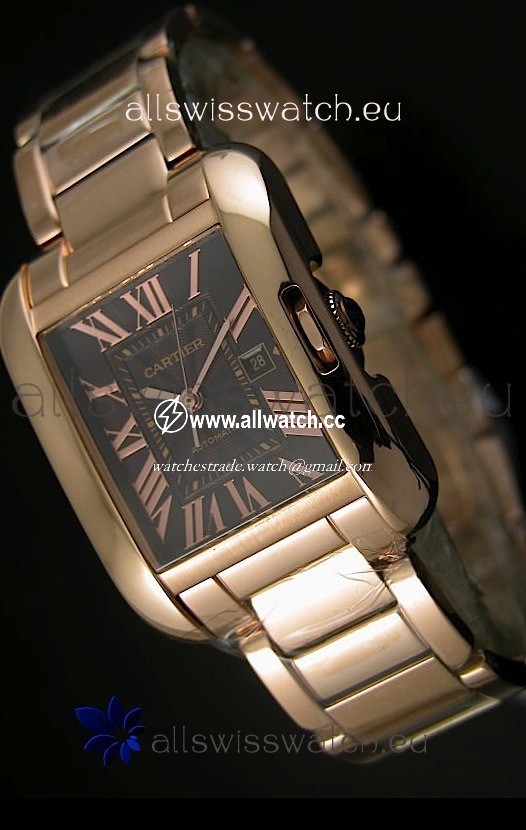 Cartier Tank Anglaise Mid Sized Pink Gold - 1:1 Mirror