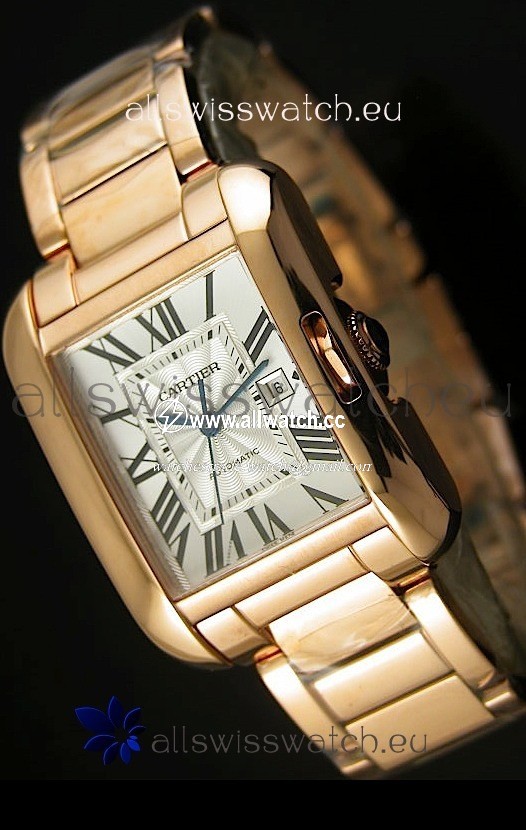 Cartier Tank Anglaise Mid Sized Pink Gold - 1:1 Mirror