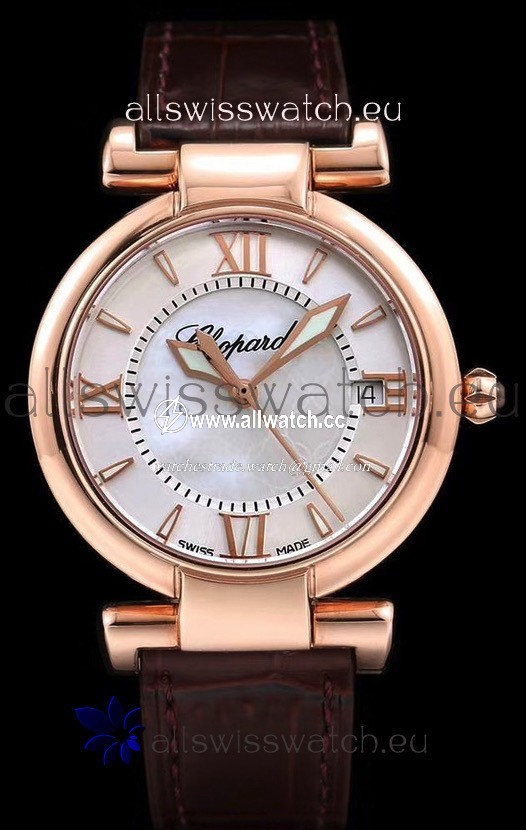 Chopard Imperiale White Dial Automatic in Rose Gold Case 904L Steel