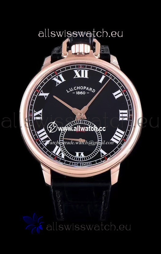 Chopard Louis-Ulysse The Tribute Rose Gold Black Dial