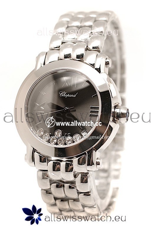 Chopard Happy Sport Ladies Steel in Black Dial
