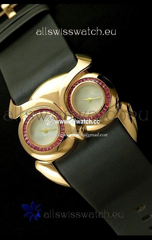 Chopard Animal World Ladies Owl in Black Strap