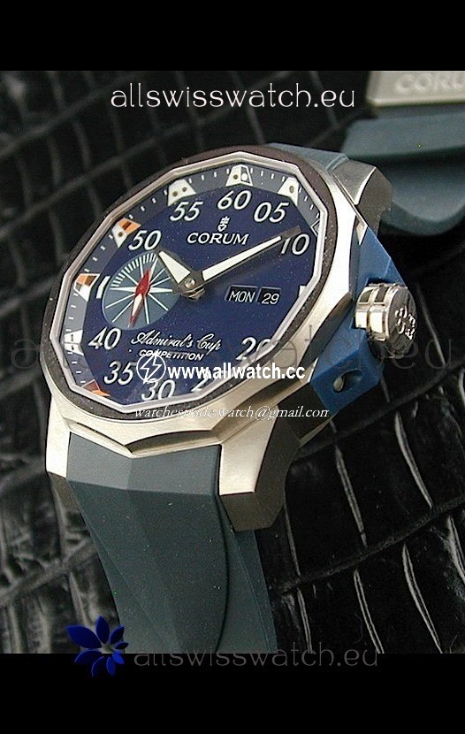 Corum Admiral's Cupin Blue Dial