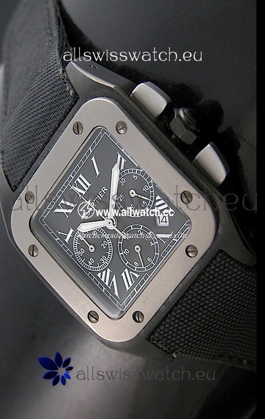 Cartier Santos in Black Dial