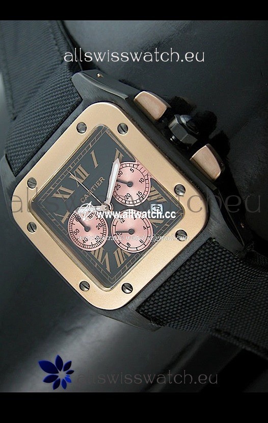 Cartier Santos in Black Dial