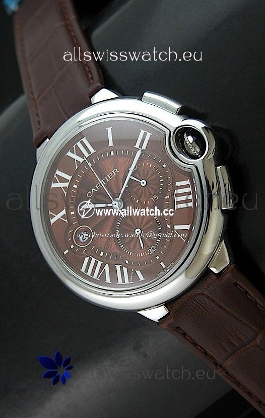 Cartier Ballon de in Brown Dial