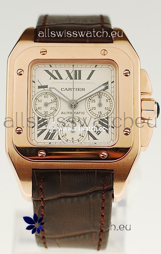 Cartier Santos 100 Gold