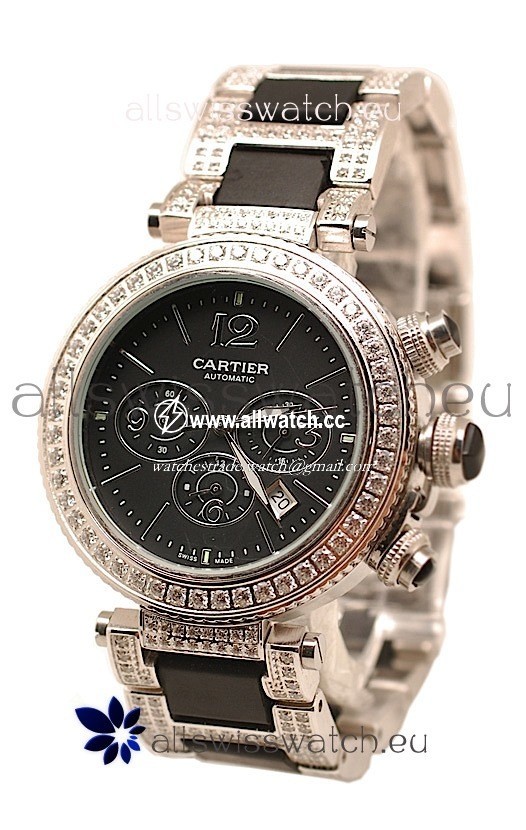 Cartier Pasha Seatimer Swiss Diamonds